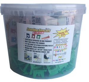 Start Kit - 3/16" Green Leveling Spacers® Select - Acufloor