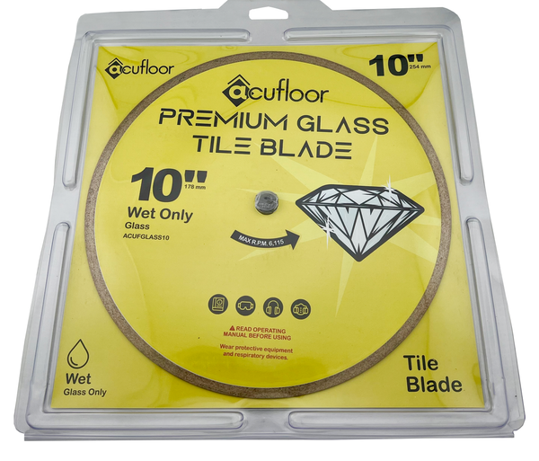 Acufloor 10" Glass Tile Diamond Blade Premium Glass (Wet Only)
