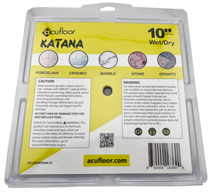 Acufloor 10" Continuous Rim Diamond Blade - Katana (Wet/Dry)
