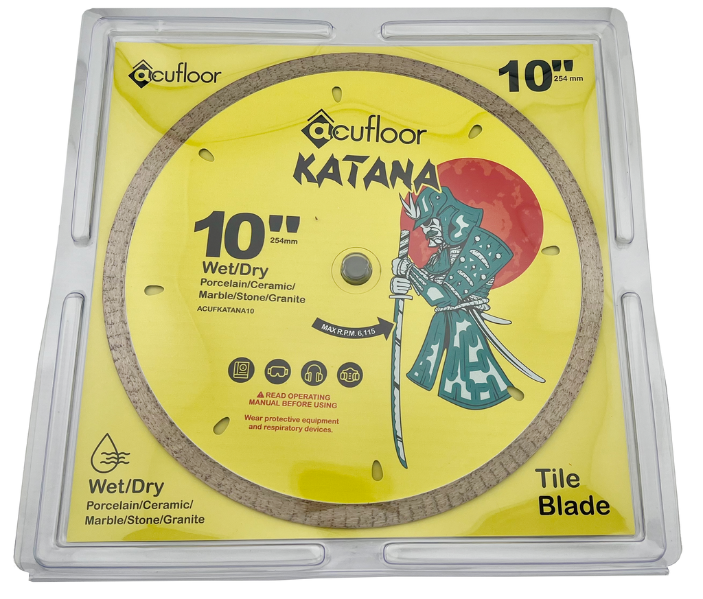 Acufloor 10" Continuous Rim Diamond Blade - Katana (Wet/Dry)
