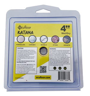 Acufloor 4" Continuous Rim Diamond Blade - Katana (Wet/Dry)