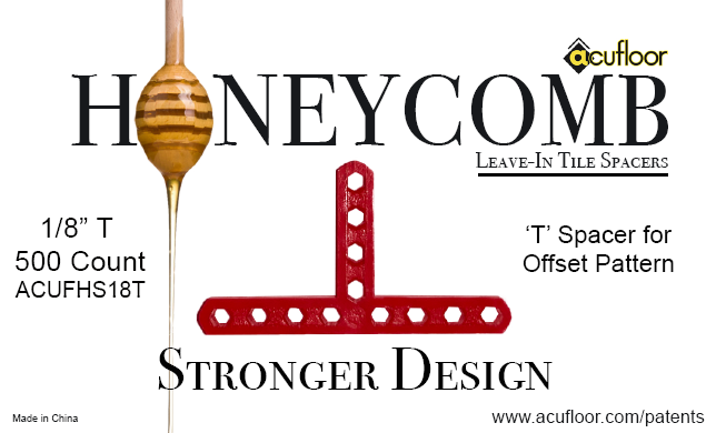 1/8" Honeycomb T Spacers (500 ct Bag)