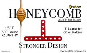 1/8" Honeycomb T Spacers (500 ct Bag)