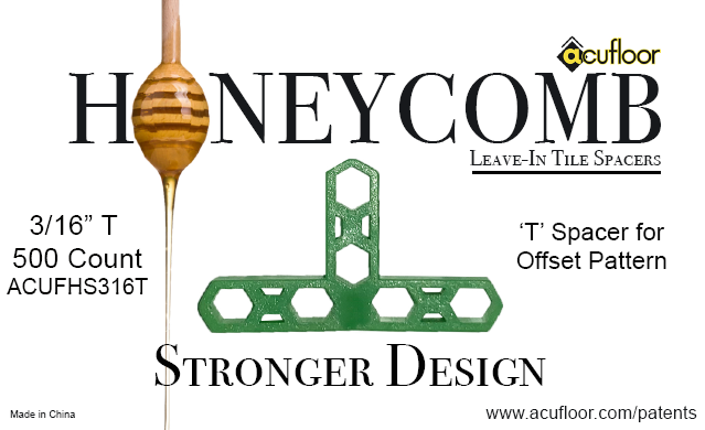 3/16" Honeycomb T Spacers (500 ct Bag)