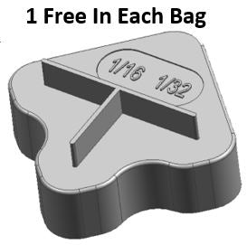 1/16" Honeycomb Spacers (500 ct Bag) - Acufloor