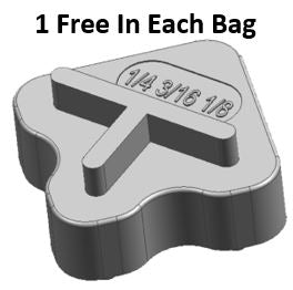 3/16" Honeycomb Spacers (500 ct Bag) - Acufloor